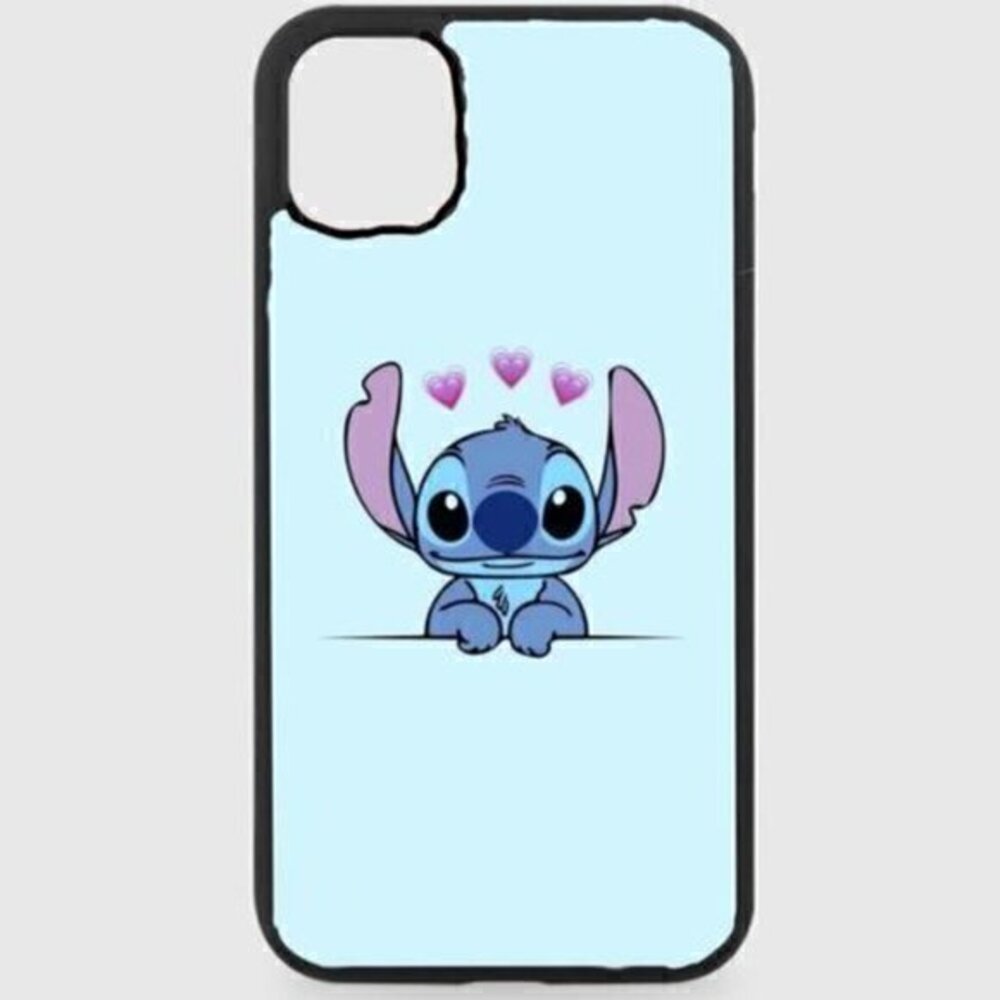 Blue Stitch Love Phone Case